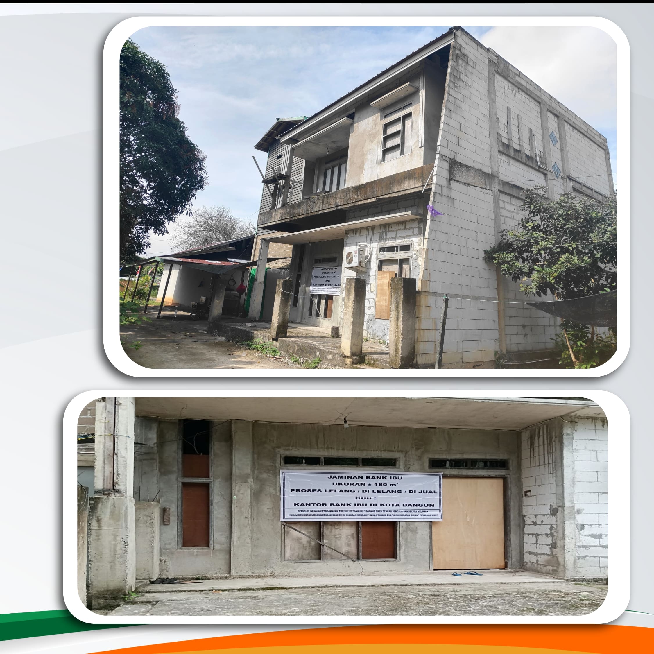 Tanah dan Bangunan Strategis Terletak di Kec. Kota Bangun, Kukar, Kaltim